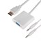 Переходник штекер HDMI - гнездо VGA, провод + шнур стерео 3,5мм REXANT 17-6936
