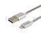 Кабель USB-A – Lightning для Apple, 2,4А, 1м, в металлической оплетке REXANT 18-4247