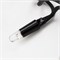 Гирлянда светодиодная Нить 10м 200 LED ТЕПЛЫЙ БЕЛЫЙ черный каучук IP67 эффект мерцания 230В соединяется нужен блок 315-000 NEON-NIGHT 315-196