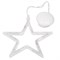 Фигура светодиодная Звездочка на присоске с подвесом, цвет ТЕПЛЫЙ БЕЛЫЙ 501-011