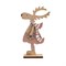 Деревянная фигурка Рождественский Олень Розовый 10,5x4x18 см 504-006