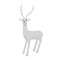 Акриловая светодиодная фигура Северный олень 130 см, 380 светодиодов, IP65 понижающий трансформатор в комплекте NEON-NIGHT 513-271