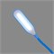 Светильник настольный Click 4Вт, LED, 4000К, диммируемый 3 ступени, заряжаемый, на прищепке, синий REXANT 609-034