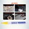 Маркер-краска Slim 2мм, нитрооснова, желтый MunHwa 08-7408