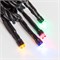 Гирлянда Нить управляемая 10м 100 LED МУЛЬТИКОЛОР (RGYB) черный ПВХ IP65 свечение с динамикой 230В нужен контроллер 217-204 NEON-NIGHT 303-139