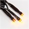 Гирлянда Нить управляемая 10м 100 LED ОРАНЖЕВЫЙ черный ПВХ IP65 свечение с динамикой 230В контроллер в комплекте NEON-NIGHT 303-151
