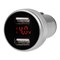 Автозарядка в прикуриватель 2хUSB с дисплеем (АЗУ) (1000+2100 mA) серебристая REXANT 18-1947