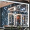 Гирлянда светодиодная Занавес 2х3м 600 LED БЕЛЫЙ черный ПВХ IP65 эффект мерцания 230В нужен блок 303-500 NEON-NIGHT 235-201