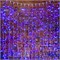 Гирлянда светодиодная Занавес 2х1,5м 300 LED СИНИЙ белый ПВХ IP65 эффект мерцания 230В нужен блок 303-500-1 NEON-NIGHT 235-223