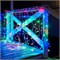 Гирлянда светодиодная Занавес 2х1,5м 192 LED МУЛЬТИКОЛОР прозрачный ПВХ IP65 постоянное свечение 230В блок в комплекте NEON-NIGHT 235-309-6
