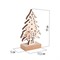 Деревянная фигурка с подсветкой Елочка 11,5x5x19 см 504-012