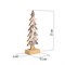 Деревянная фигурка с подсветкой Ель со снежинками 9,5x6x31 см 504-013