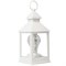 Декоративный фонарь с лампочкой, белый корпус, размер 10,5х10,5х24 см, цвет ТЕПЛЫЙ БЕЛЫЙ 513-052
