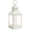Декоративный фонарь с лампочкой, белый корпус, размер 10,5х10,5х24 см, цвет ТЕПЛЫЙ БЕЛЫЙ 513-052