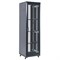 Напольный шкаф 19" 42U 600×800×2054 (ШxГxВ), дверь перфорация, перфорированная задняя дверь, боковые съемные стенки, RAL 9005 REXANT 04-4266-232 - фото 153687