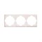 Рамка ROUND 3-постовая перламутр KRANZ KR-78-0753-1