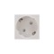 Розетка электрическая 45x45, CEE 7/4, 2K+3, 16A, белая REXANT 11-8977