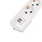 Колодка PREMIUM 6 гнезд, с/з, 2 USB, белый REXANT 13-4407