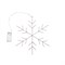 Светодиодная подвесная фигура Снежинка на металлическом каркасе, цвет теплый белый NEON-NIGHT 501-056