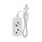 Удлинитель 2 гнезда, 1,5м, 2х0,75мм², б/з, белый PROconnect 13-4200