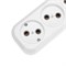 Удлинитель 3 гнезда, 1,5м, 2х0,75мм², б/з, белый PROconnect 13-4205