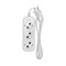 Удлинитель 3 гнезда, 1,5м, 2х0,75мм², б/з, белый PROconnect 13-4205