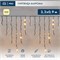 Гирлянда светодиодная Бахрома (Айсикл) 3,2х0,9м 120 LED ТЕПЛЫЙ БЕЛЫЙ черный каучук 3,3мм IP67 постоянное свечение 230В нужен блок 315-000 NEON-NIGHT 16568 - фото 203439