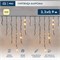 Гирлянда светодиодная Бахрома (Айсикл) 3,2х0,9м 120 LED ТЕПЛЫЙ БЕЛЫЙ черный каучук 3,3мм IP67 эффект мерцания 230В нужен блок 315-000 NEON-NIGHT 16569 - фото 203443