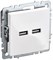 BRITE Роз. USB A+A 3,1А РЮ10-1-БрБ бел. IEK BR-U21-D31-K01 - фото 241931