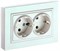 BRITE Роз. 2-я с з/к без з/ш 16А в сб. РС12-3-БрЖ жемч. IEK BR-R21-16-K36-F - фото 241999