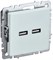 BRITE Роз. USB A+A 3,1А РЮ10-1-БрЖ жемч. IEK BR-U21-D31-K36 - фото 242001