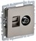 BRITE Роз. двойная TV+RJ45 кат.5E РТВ/РК12-БрШ шамп. IEK BR-AK20-1-K37 - фото 242013