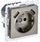 BRITE Роз. с з/к/ш 16А с USB A+A 2,1А РЮш10-1-БрШ шамп. IEK BR-R14-16-U21-D21-K37 - фото 242018