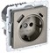 BRITE Роз. с з/к/ш 16А с USB A+C 18Вт РЮш11-1-БрШ шамп. IEK BR-R14-16-U22-018-K37 - фото 242019