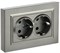 BRITE Роз. 2-я с з/к без з/ш 16А в сб. РС12-3-БрШ шамп. IEK BR-R21-16-K37-F - фото 242021