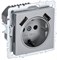BRITE Роз. с з/к/ш 16А с USB A+A 2,1А РЮш10-1-БрА алюм. IEK BR-R14-16-U21-D21-K47 - фото 242041
