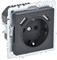 BRITE Роз. с з/к/ш 16А с USB A+A 2,1А РЮш10-1-БрГ граф. IEK BR-R14-16-U21-D21-K53 - фото 242087
