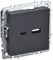 BRITE Роз. USB A+C 18Вт РЮ11-1-БрГ граф. IEK BR-U22-018-K53 - фото 242094