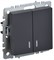 BRITE Выключ. 2-кл. с инд. 10А ВС10-2-1-БрГ граф. IEK BR-V20-1-10-K53 - фото 242099