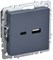BRITE Роз. USB A+C 18Вт РЮ11-1-БрМ мар. IEK BR-U22-018-K35 - фото 242117