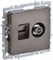 BRITE Роз. двойная TV+RJ45 кат.5E РТВ/РК12-БрТБ бр. IEK BR-AK20-1-K45 - фото 242128