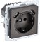 BRITE Роз. с з/к/ш 16А с USB A+A 2,1А РЮш10-1-БрТБ бр. IEK BR-R14-16-U21-D21-K45 - фото 242133