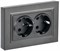 BRITE Роз. 2-я с з/к без з/ш 16А в сб. РС12-3-БрТБ бр. IEK BR-R21-16-K45-F - фото 242136