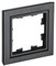 BRITE Рамка 1-мест. РУ-1-БрЧ черн. IEK BR-M12-K02 - фото 242159