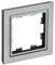 BRITE Рамка 1-мест. РУ-1-БрС сталь IEK BR-M12-K46 - фото 242165