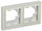 BRITE Рамка 2-мест. IP44 РУ-2-БрКр-44 беж. IEK BR-M22-44-K10 - фото 242170