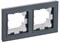 BRITE Рамка 2-мест. IP44 РУ-2-БрГ-44 граф. IEK BR-M22-44-K53 - фото 242176