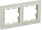BRITE Рамка 2-мест. РУ-2-БрКр беж. IEK BR-M22-K10 - фото 242179