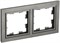 BRITE Рамка 2-мест. РУ-2-БрШ шамп. IEK BR-M22-K37 - фото 242182