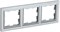 BRITE Рамка 3-мест. РУ-3-БрА алюм. IEK BR-M32-K47 - фото 242195